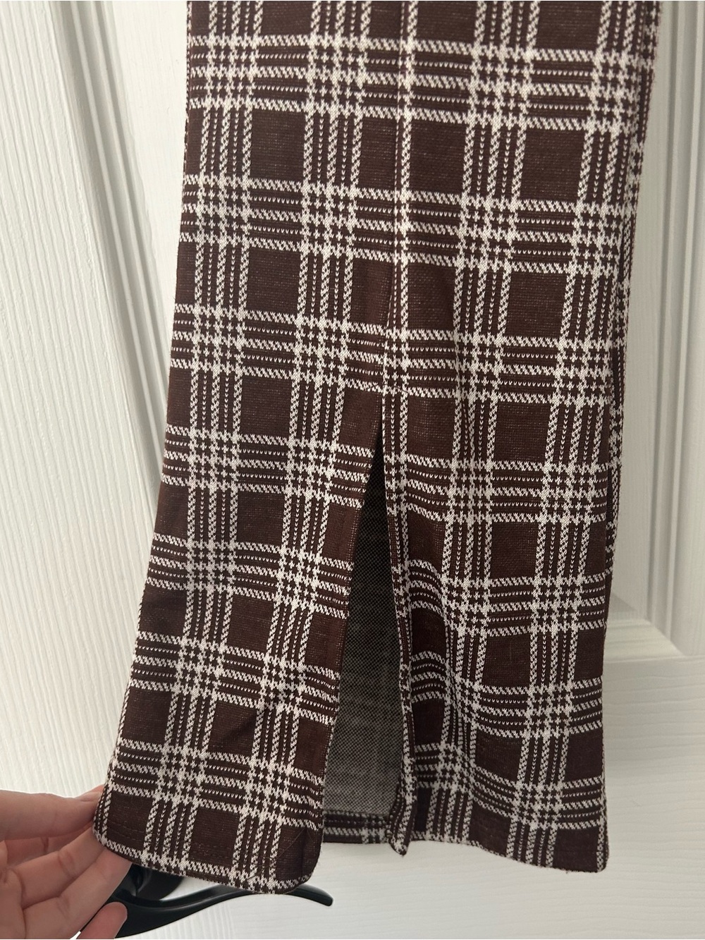 Urban Outfitters split hem plaid pants - Picture 2 of 4